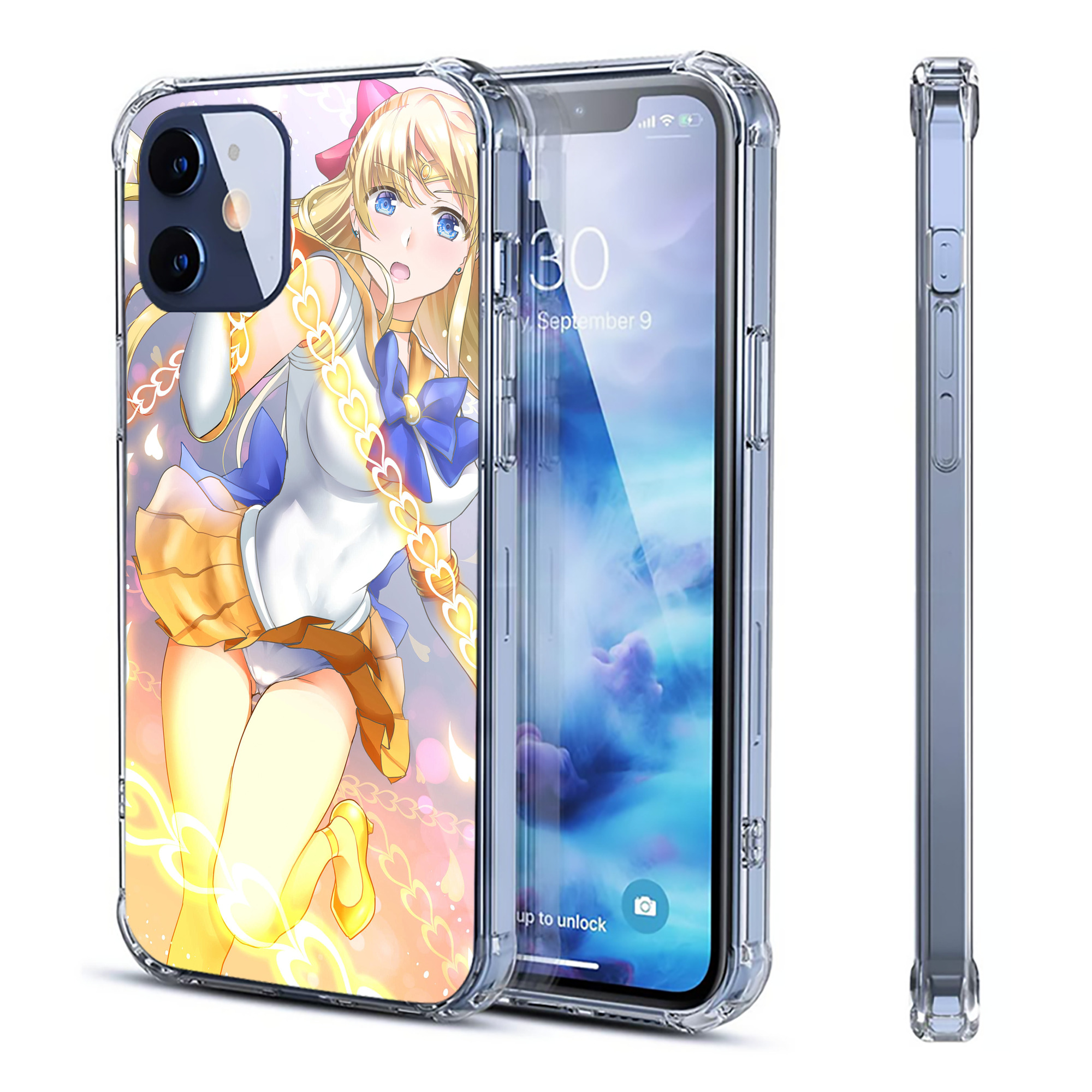 （画像用） 美少女戦士セーラームーン Sailor Moon 【iPhone 12シリーズ対応】透明スマホケース（クリアソフトケース）